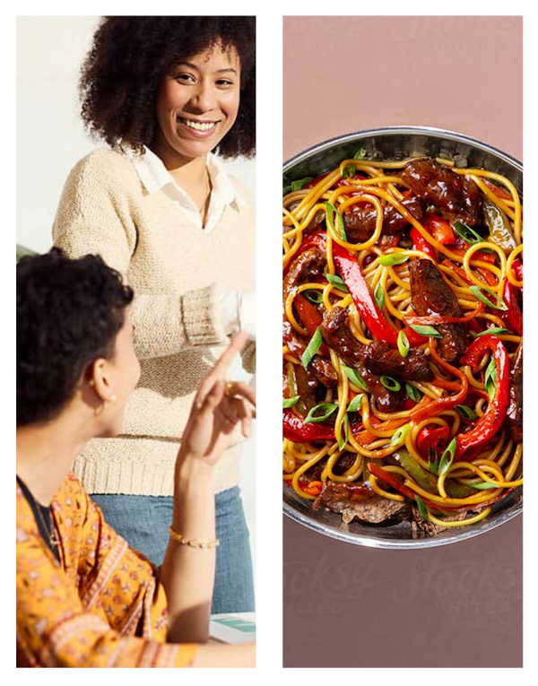Person and food doorway